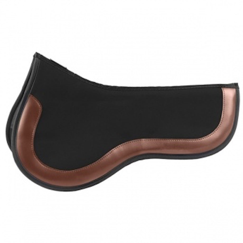 Utilizing EquiFit's ImpacTeq Technology, this saddle pad molds to the contour of the horse's back, ensuring a secure and custom fit. A multi-dimensional air mesh allows air flow and promotes circulation, while an open-cell non-newtonian foam transforms from soft to rigid upon impact. The pads are breathable, antimicrobial and easy to clean. Delivering support, comfort and protection, riding with ImpacTeq is riding with confidence. Brown