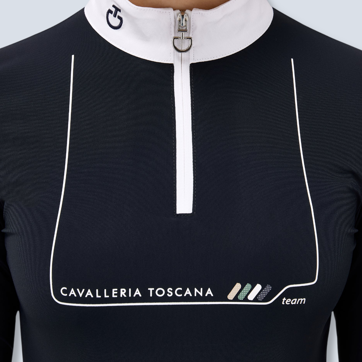 Cavalleria Toscana Girl's Dash Long Sleeve Show Shirt -5