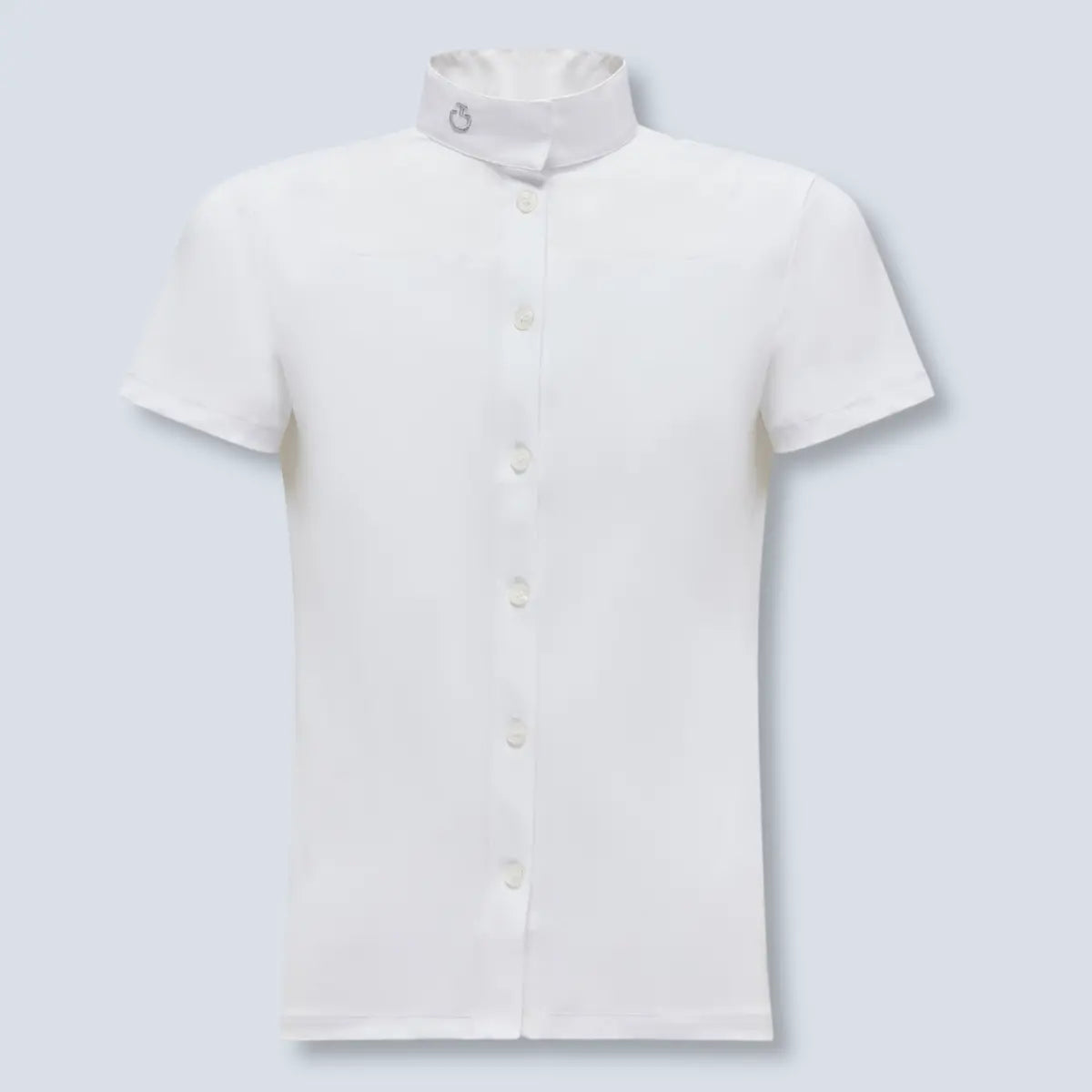 Cavalleria Toscana Girl’s Poplin Jersey Short Sleeve Show Shirt
