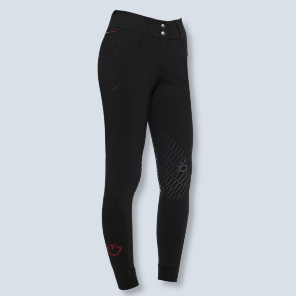 Cavalleria Toscana Team Red Stripe High Waist Breeches