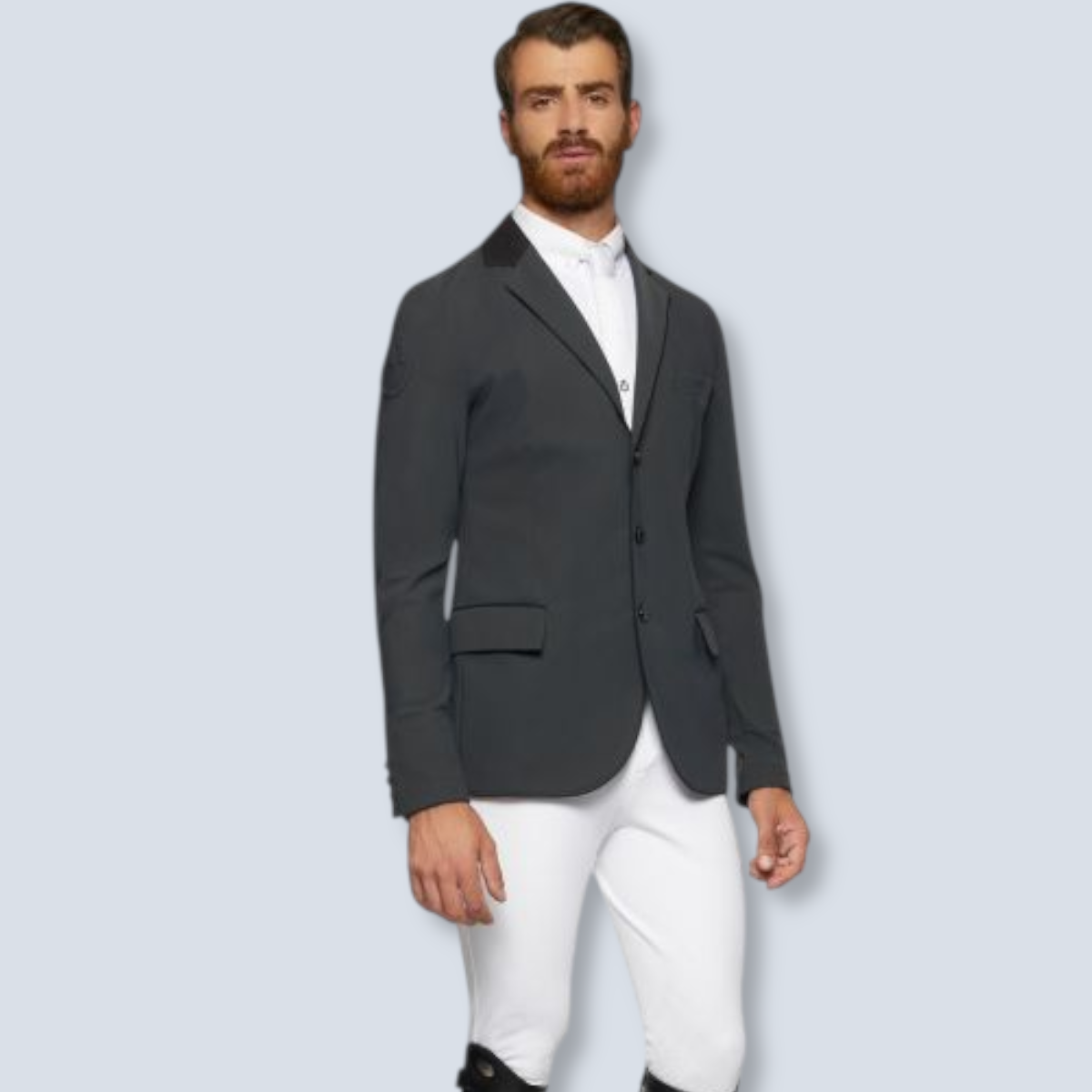 Cavalleria Toscana Men's Lightweight Jersey Zip Show Jacket-2