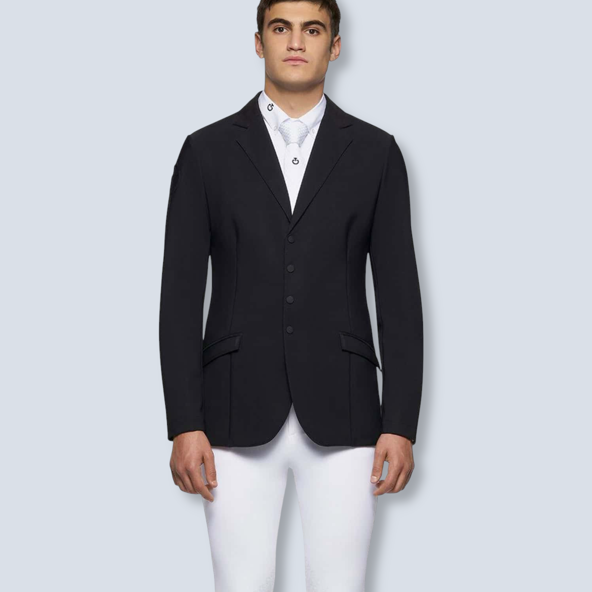 Cavalleria Toscana Men's Lightweight Jersey Zip Show Jacket