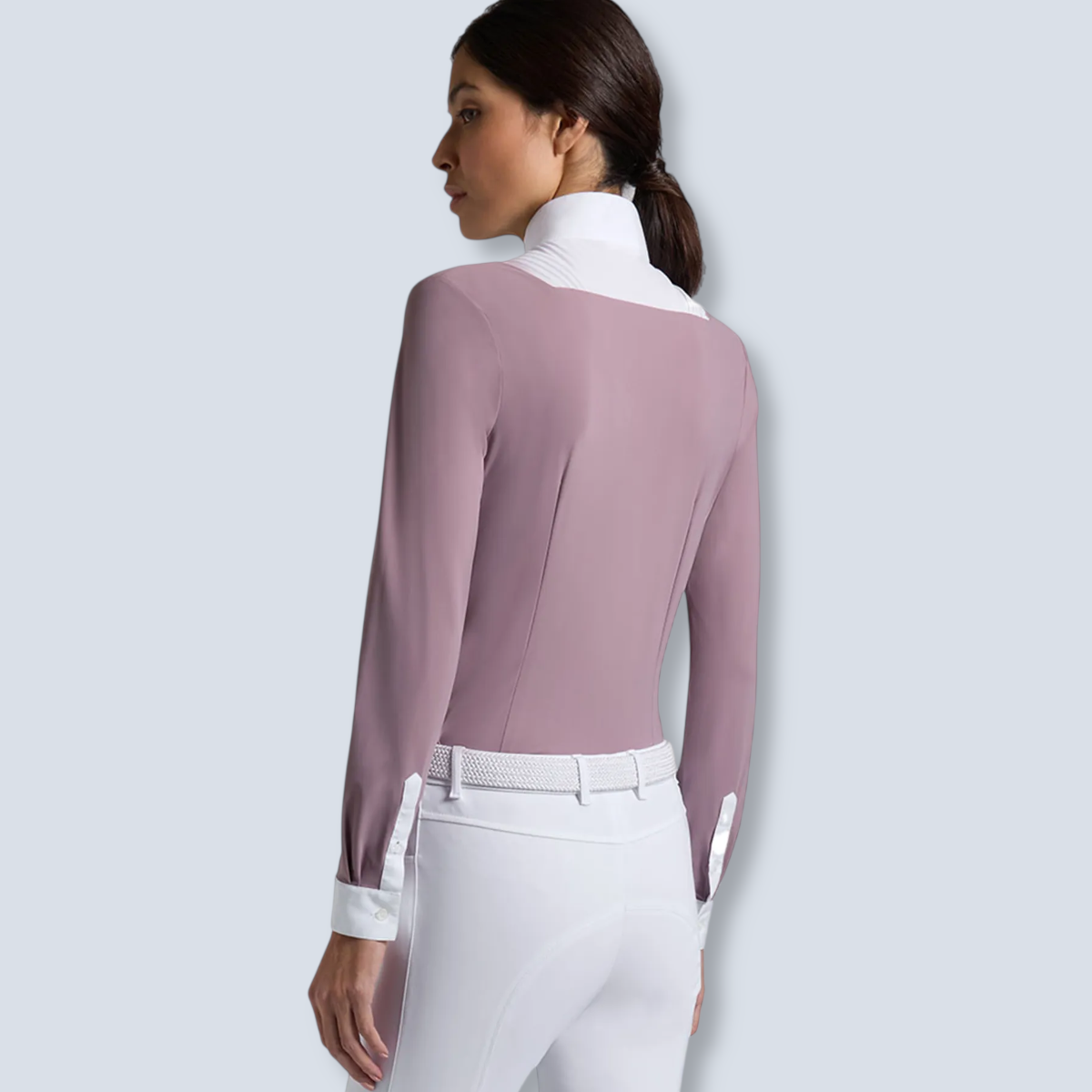 Cavalleria Toscana Women's American Long Sleeve Show Shirt-3
