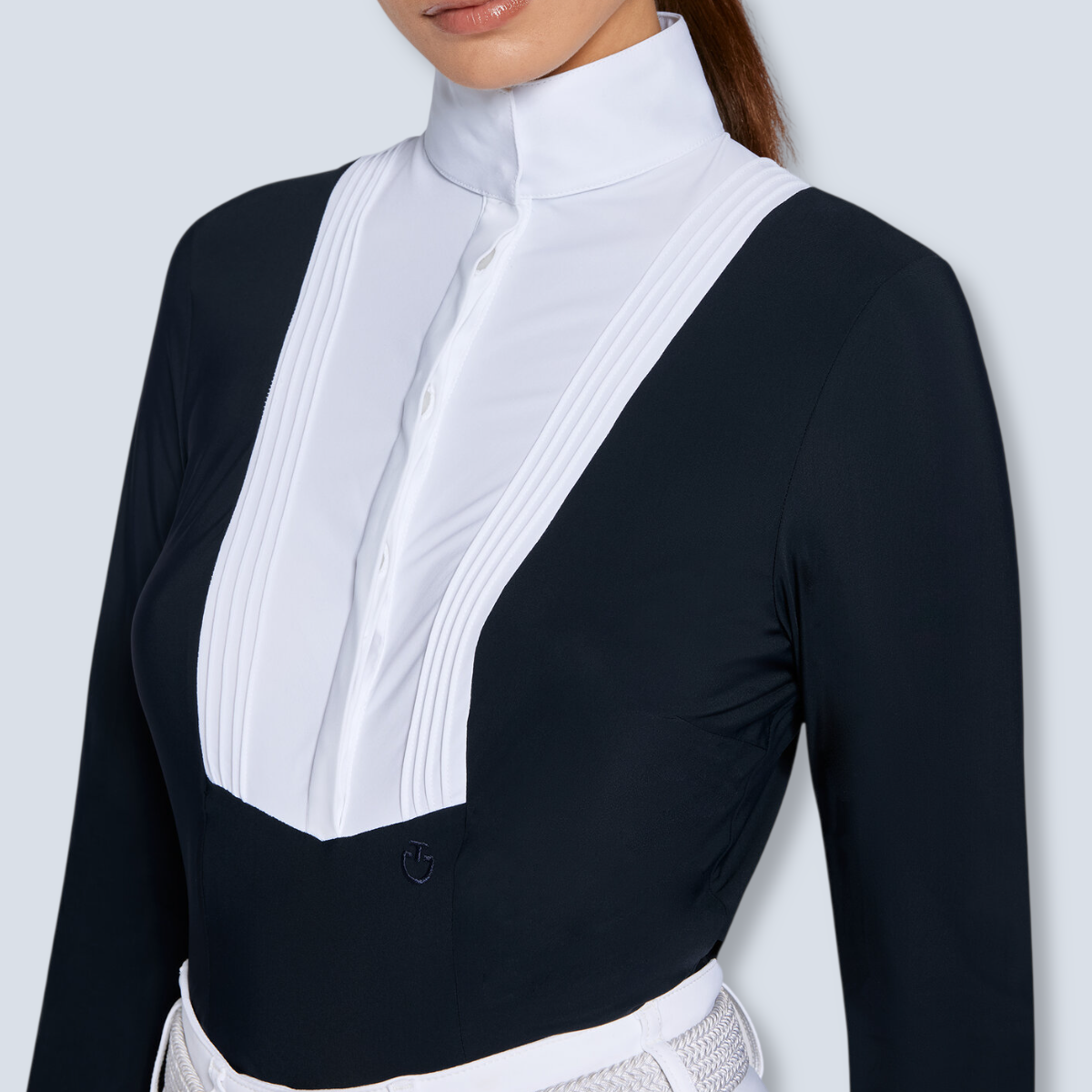 Cavalleria Toscana Women's American Long Sleeve Show Shirt-11