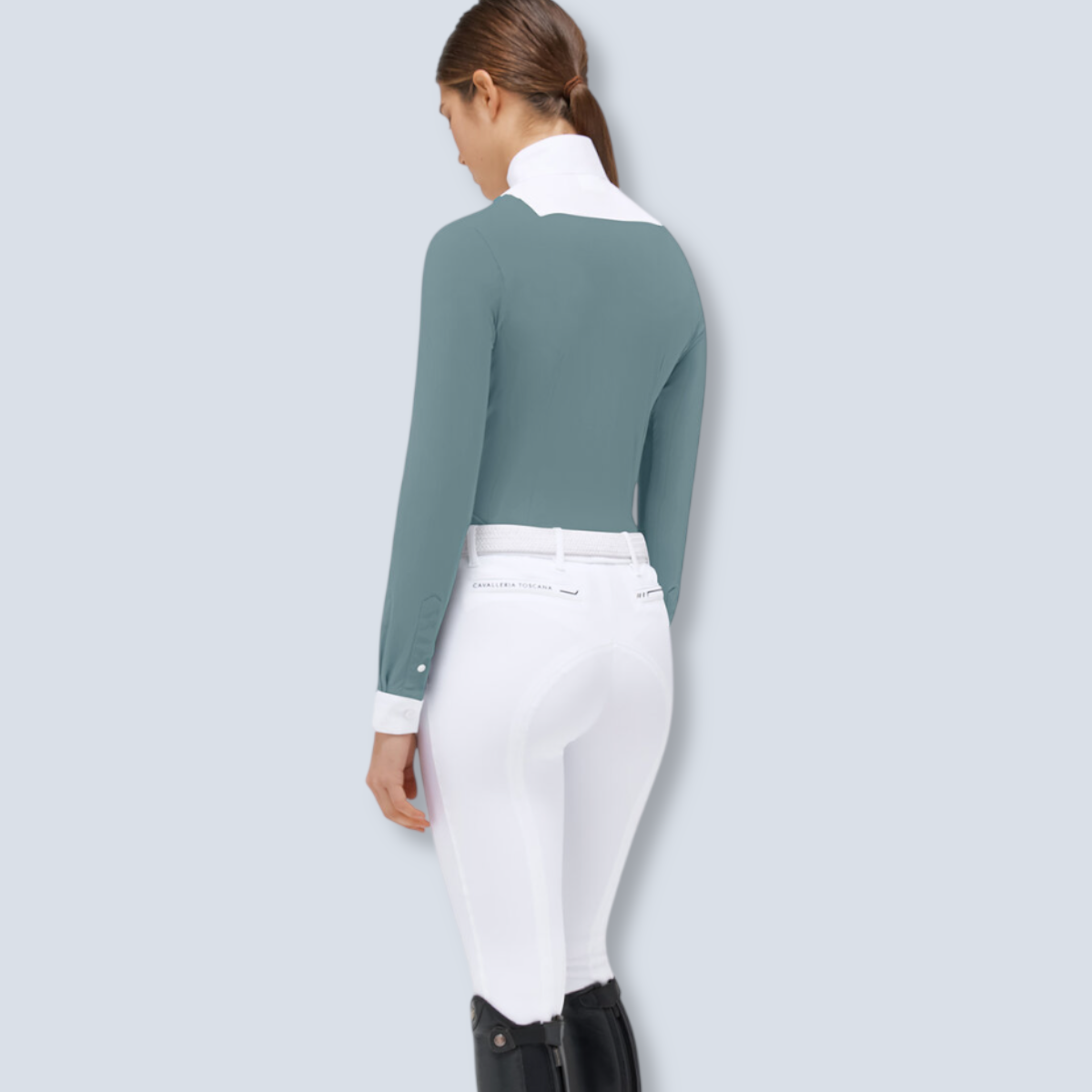 Cavalleria Toscana Women's American Long Sleeve Show Shirt-17