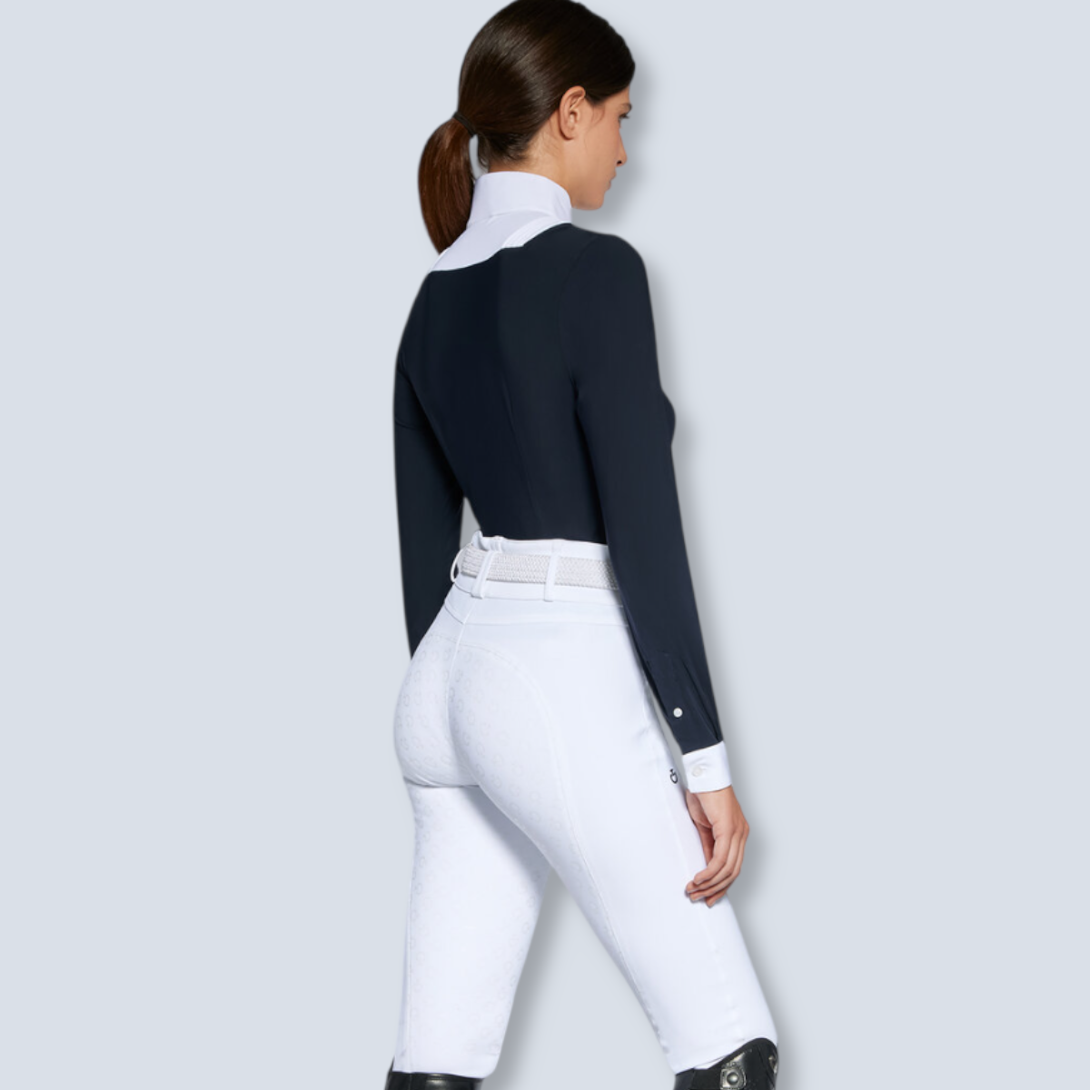 Cavalleria Toscana Women's American Long Sleeve Show Shirt-10