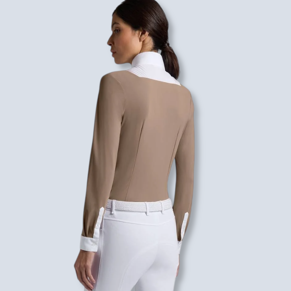 Cavalleria Toscana Women's American Long Sleeve Show Shirt-7