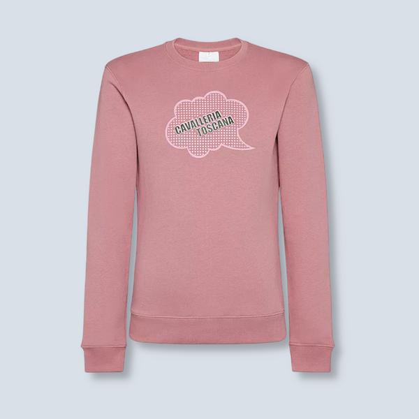 Cavalleria Toscana Girl's Comic Book Crew Neck Sweatshirt