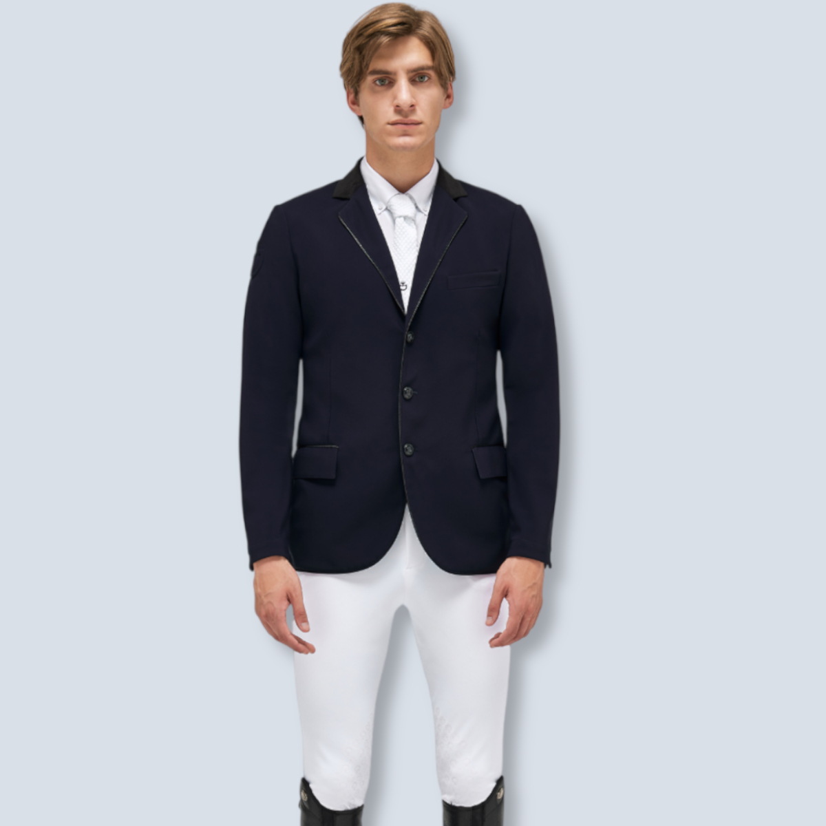 Cavalleria Toscana Men's Zip Show Jacket-3