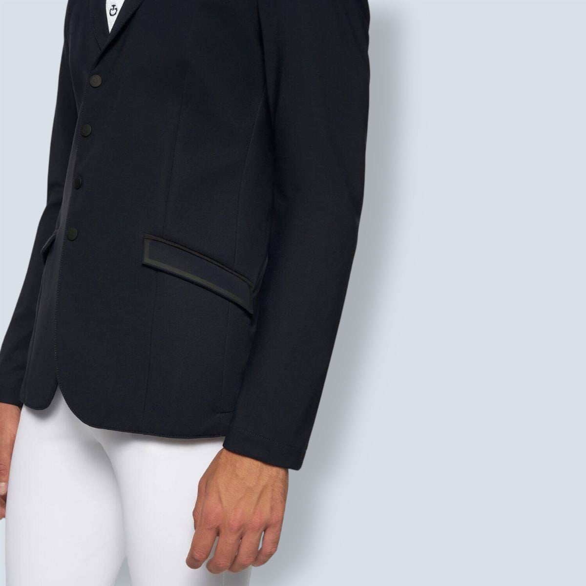 Cavalleria Toscana Men's Lightweight Jersey Zip Show Jacket-4