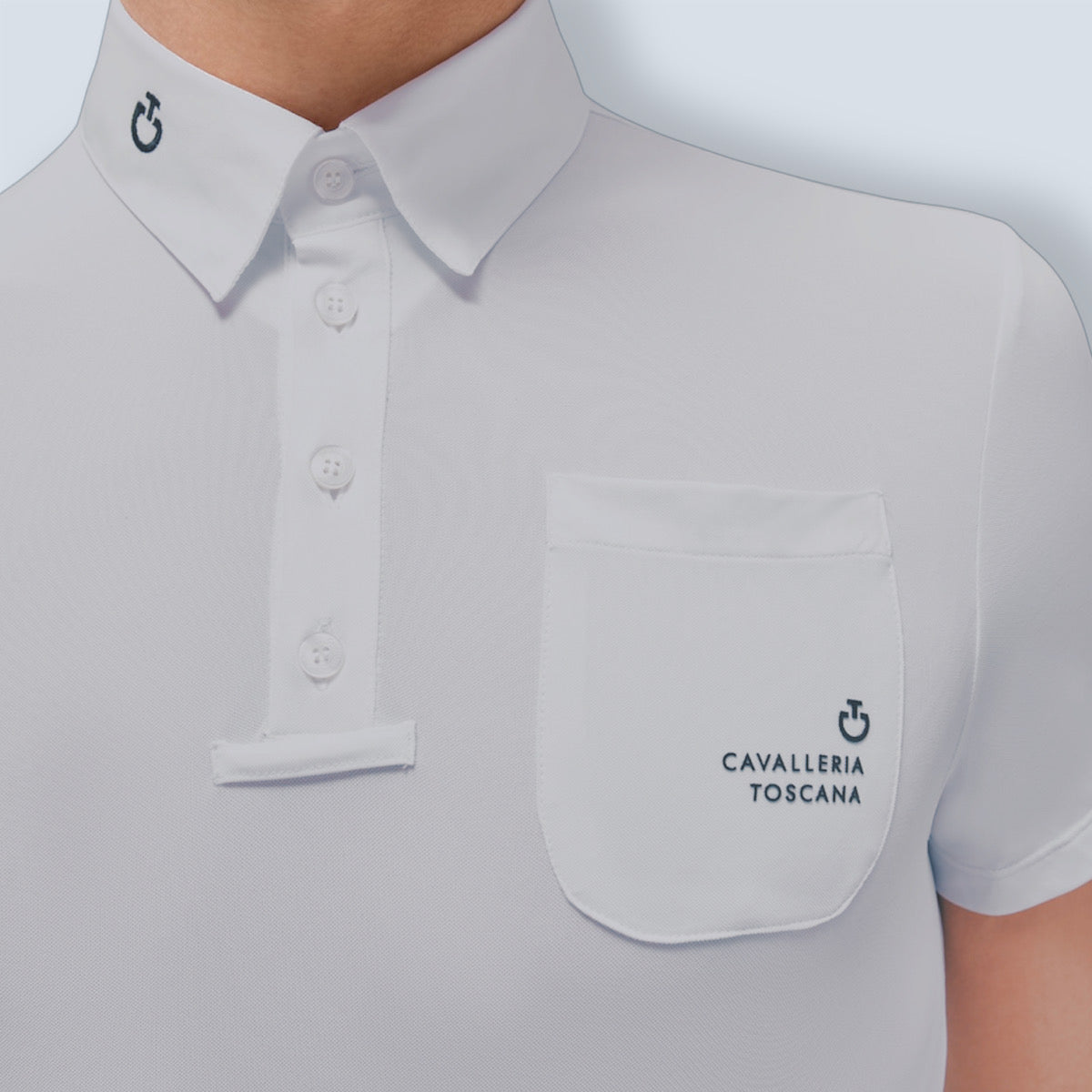 Cavalleria Toscana Men’s tech Pique Short Sleeve With Mesh Show Shirt-6