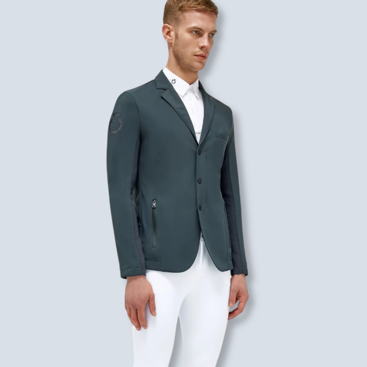 Cavalleria Toscana Men's Zip Show Jacket