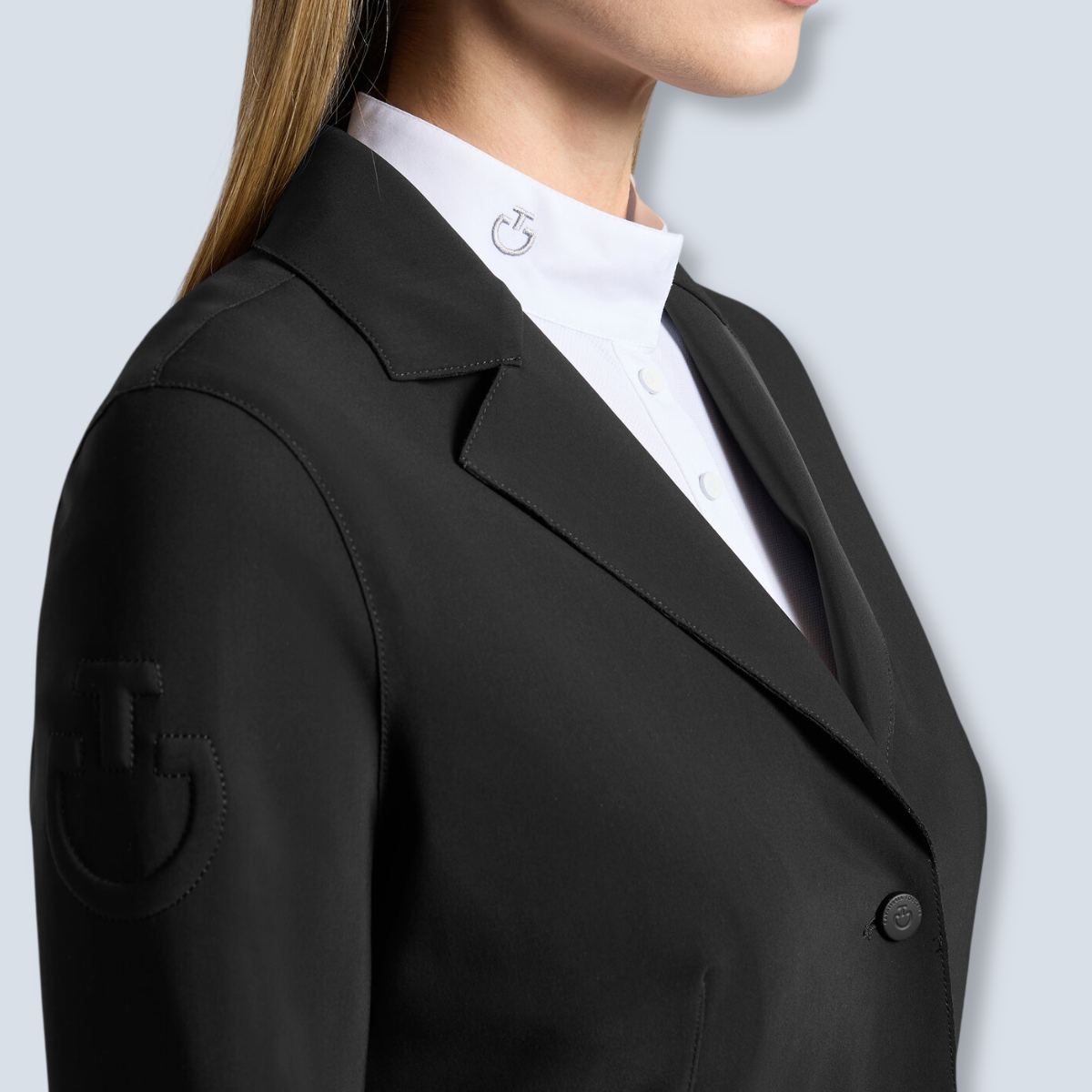 Cavalleria Toscana Women's Raw Cut Show Jacket-3
