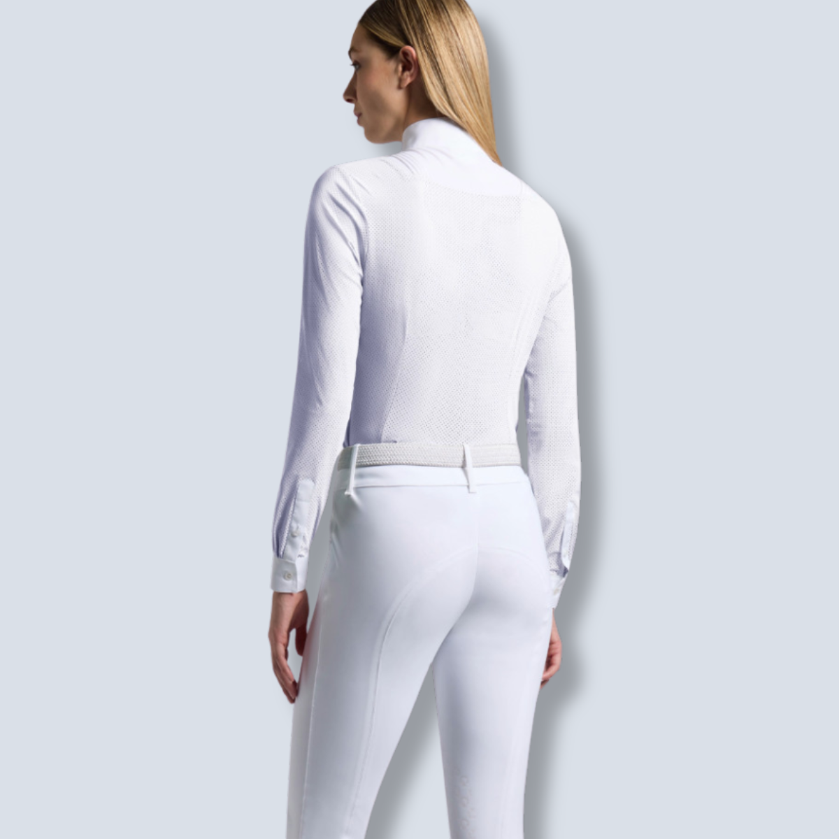 Cavalleria Toscana Women's American Long Sleeve Show Shirt-6