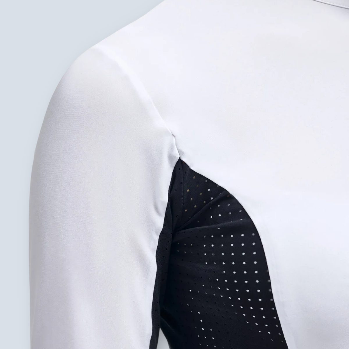 Cavalleria Toscana Women's Jersey Long Sleeve Perforated Show Shirt-6