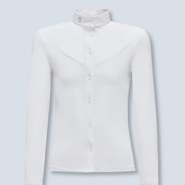 Cavalleria Toscana Girl´s Pentagon Bib Jersey Long Sleeve Show Shirt