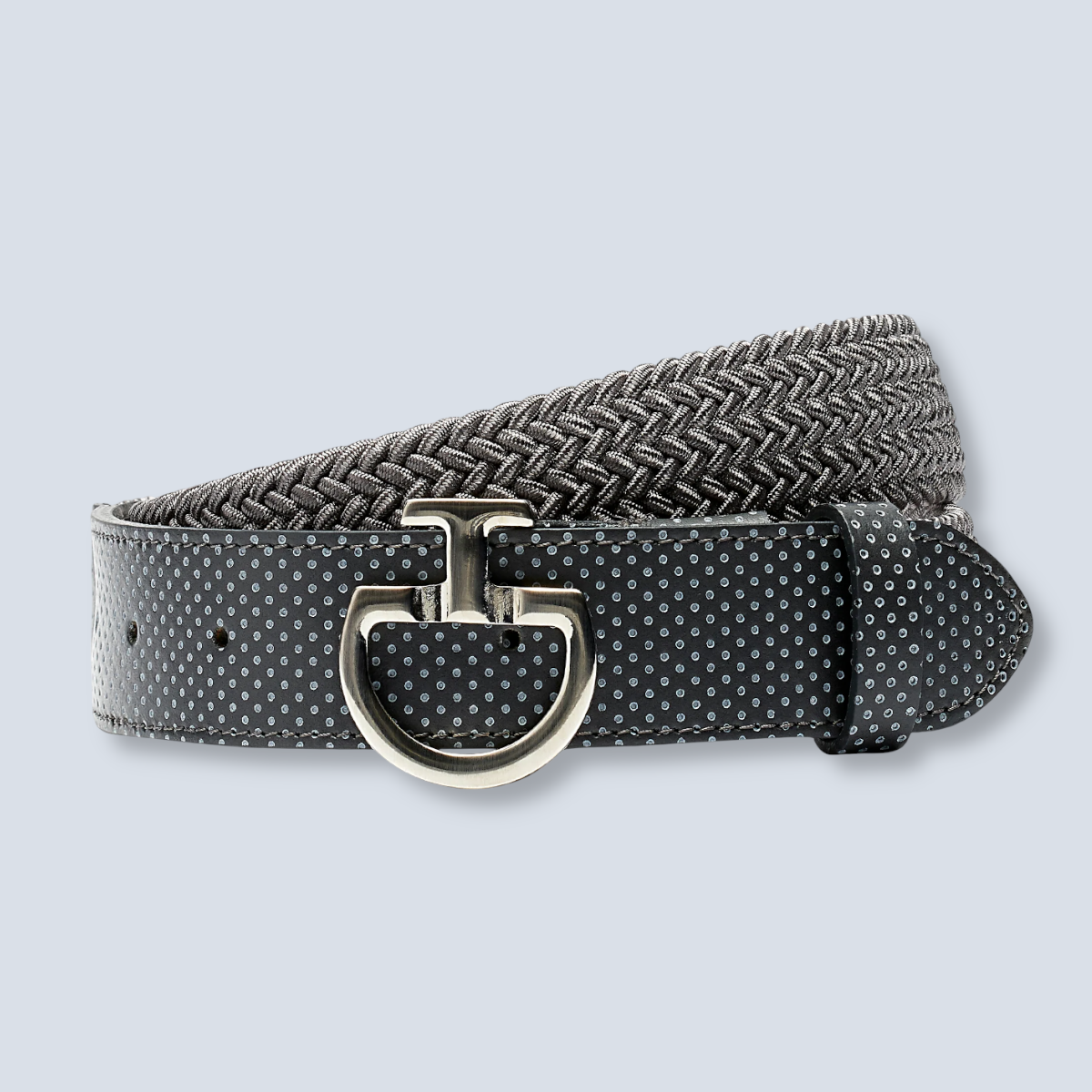 Cavalleria Toscana Elastic Braided Leather Riding Belt