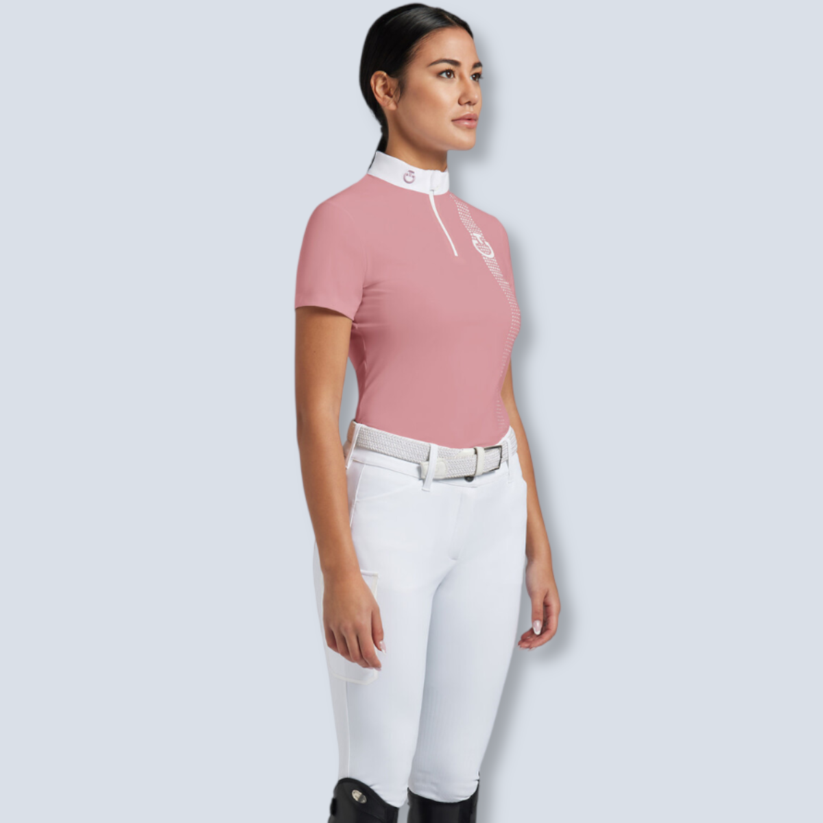 Cavalleria Toscana Women's Pop Art Short Sleeve Show Shirt-2