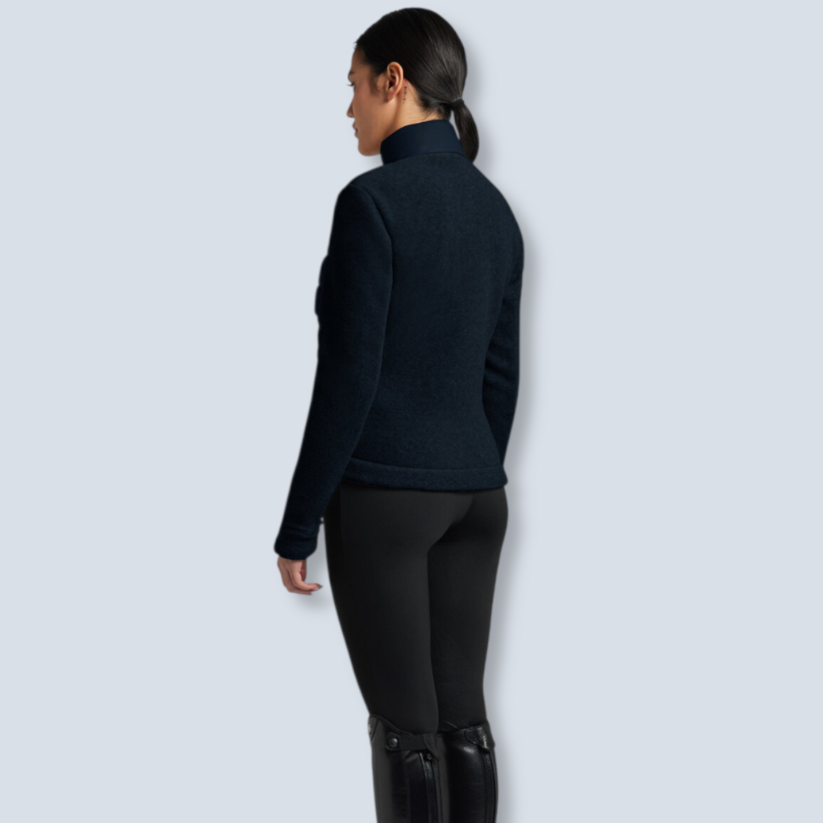 Cavalleria Toscana Women’s Nylon Quilted + Fleece Jacket -3