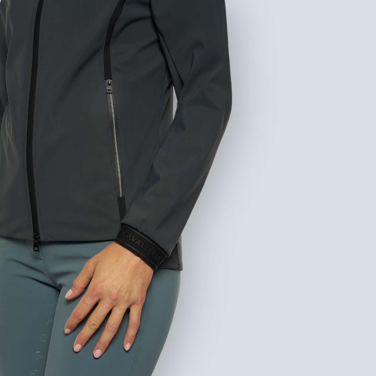 Cavalleria Toscana Women's Jersey Wind Resistant Jacket-2