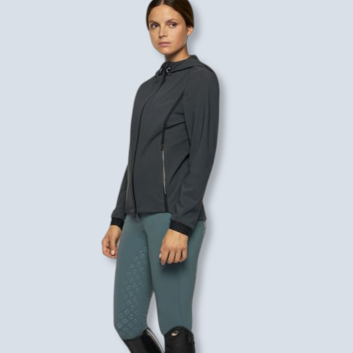 Cavalleria Toscana Women's Jersey Wind Resistant Jacket