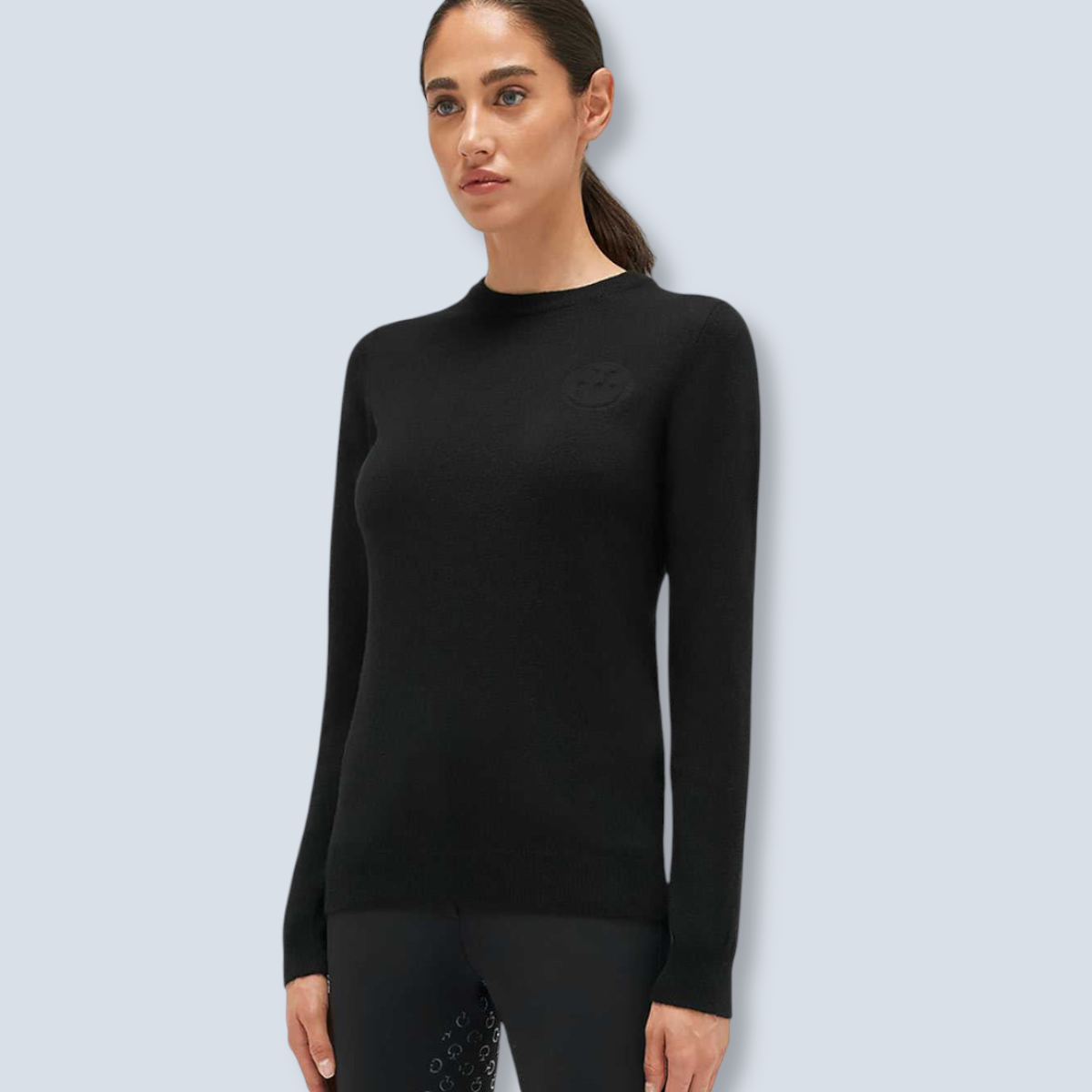 Cavalleria Toscana Women’s  Cashmere Blend CT Crew