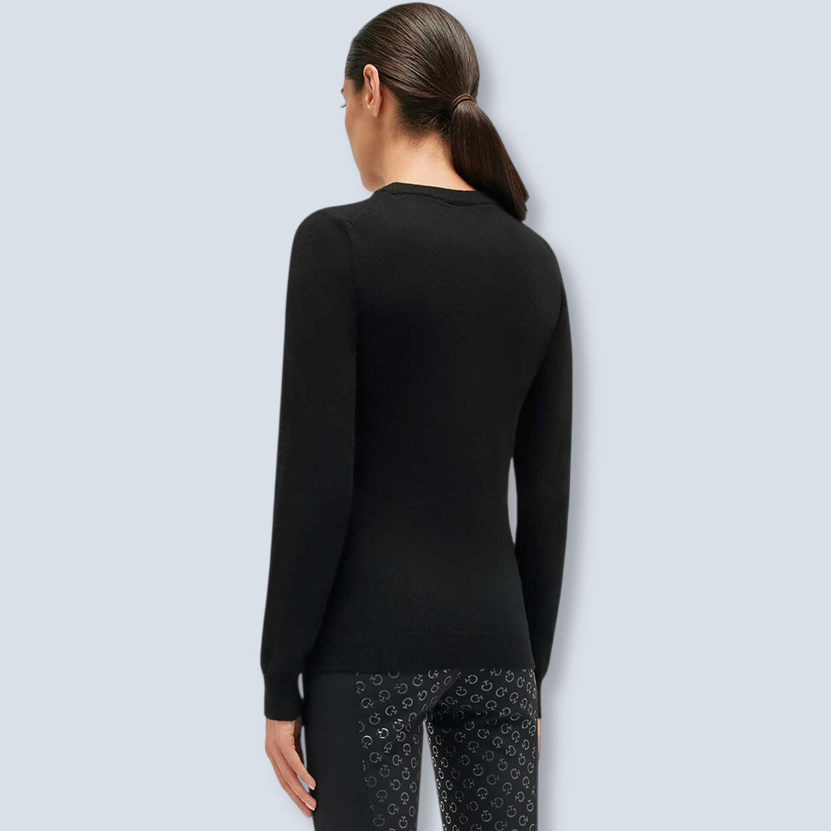 Cavalleria Toscana Women’s  Cashmere Blend CT Crew-3