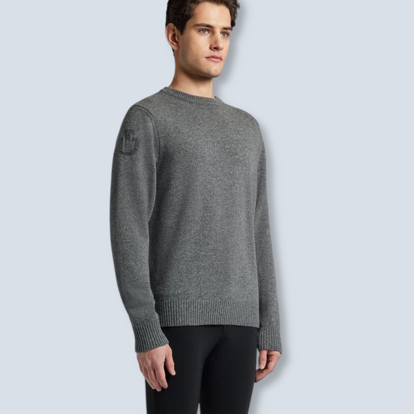 Cavalleria Toscana Men's Pure Wool Crew Sweater