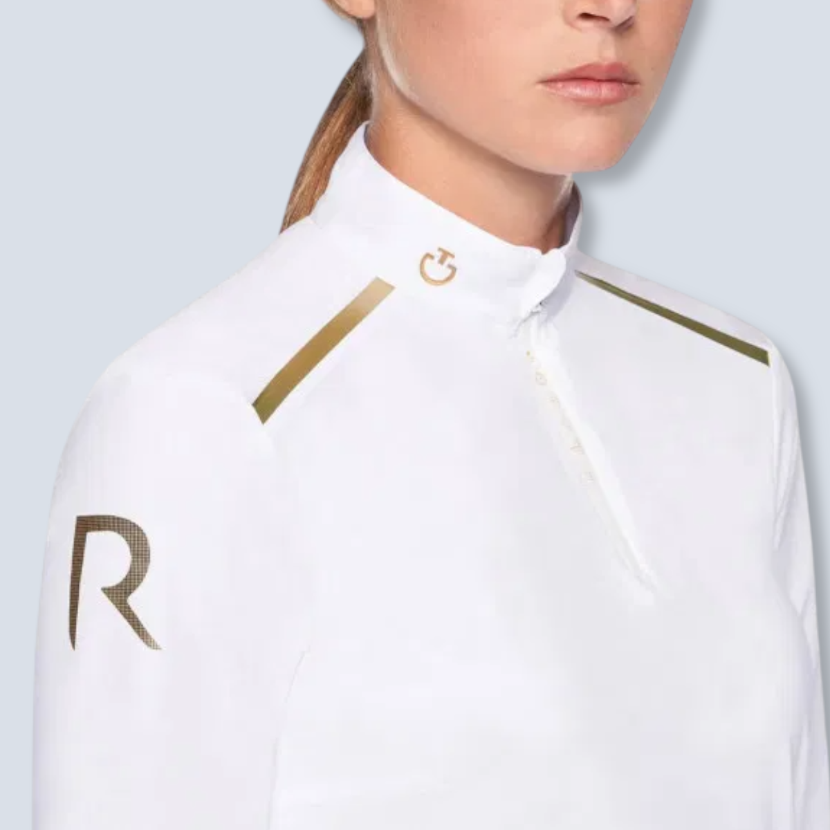 Cavalleria Toscana Women's R-Evo Tech Long Sleeve Top Show Shirt-2