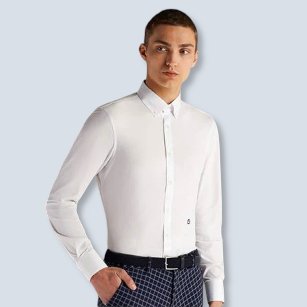 Cavalleria Toscana Men's Guibert Shirt Long Sleeve Show Shirt