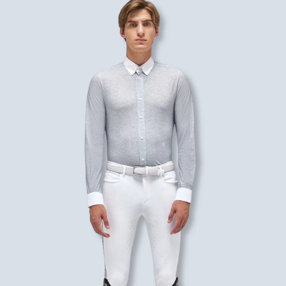 Cavalleria Toscana Men's Guibert Shirt Long Sleeve Show Shirt-2