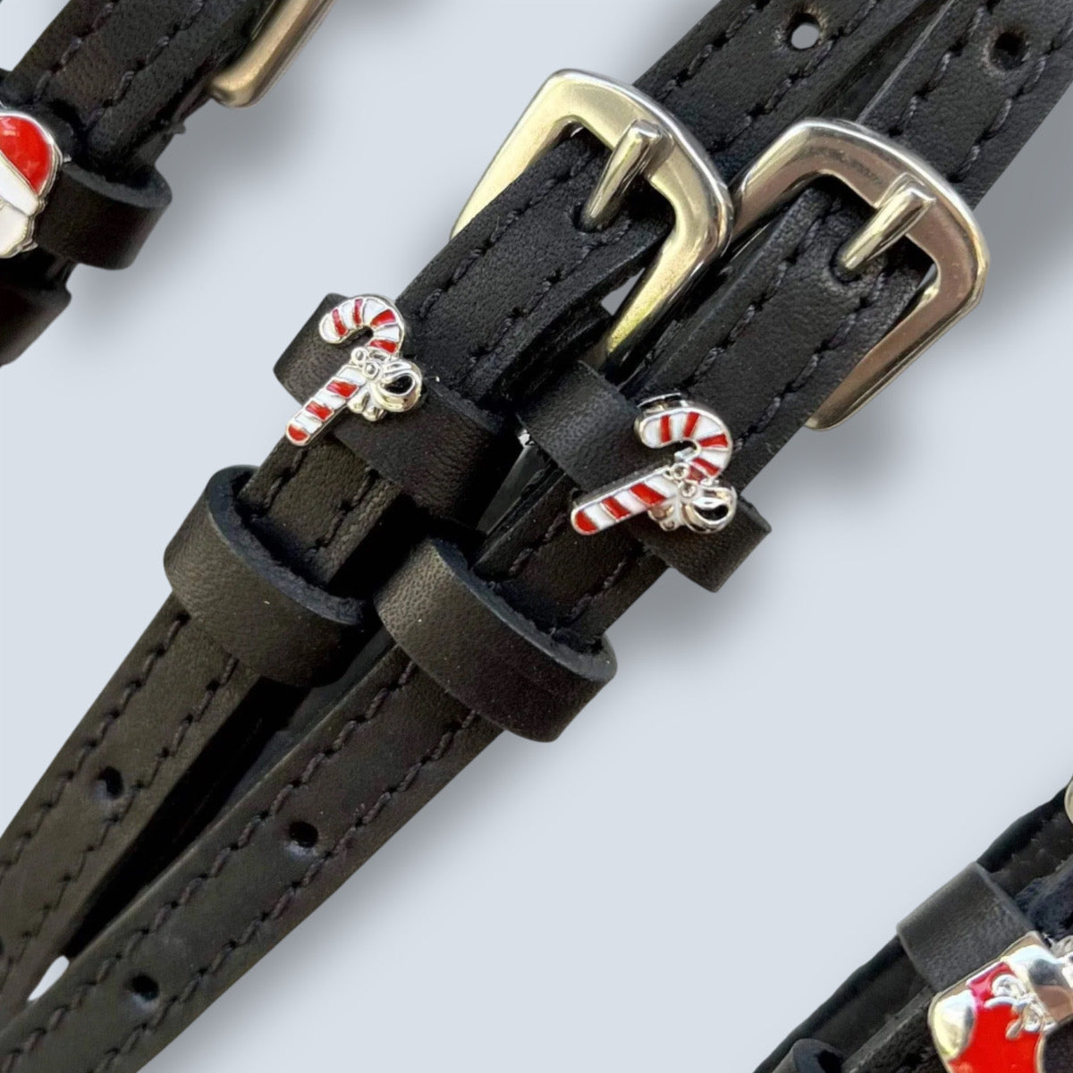 Dreamers & Schemers Candy Cane Spur Straps