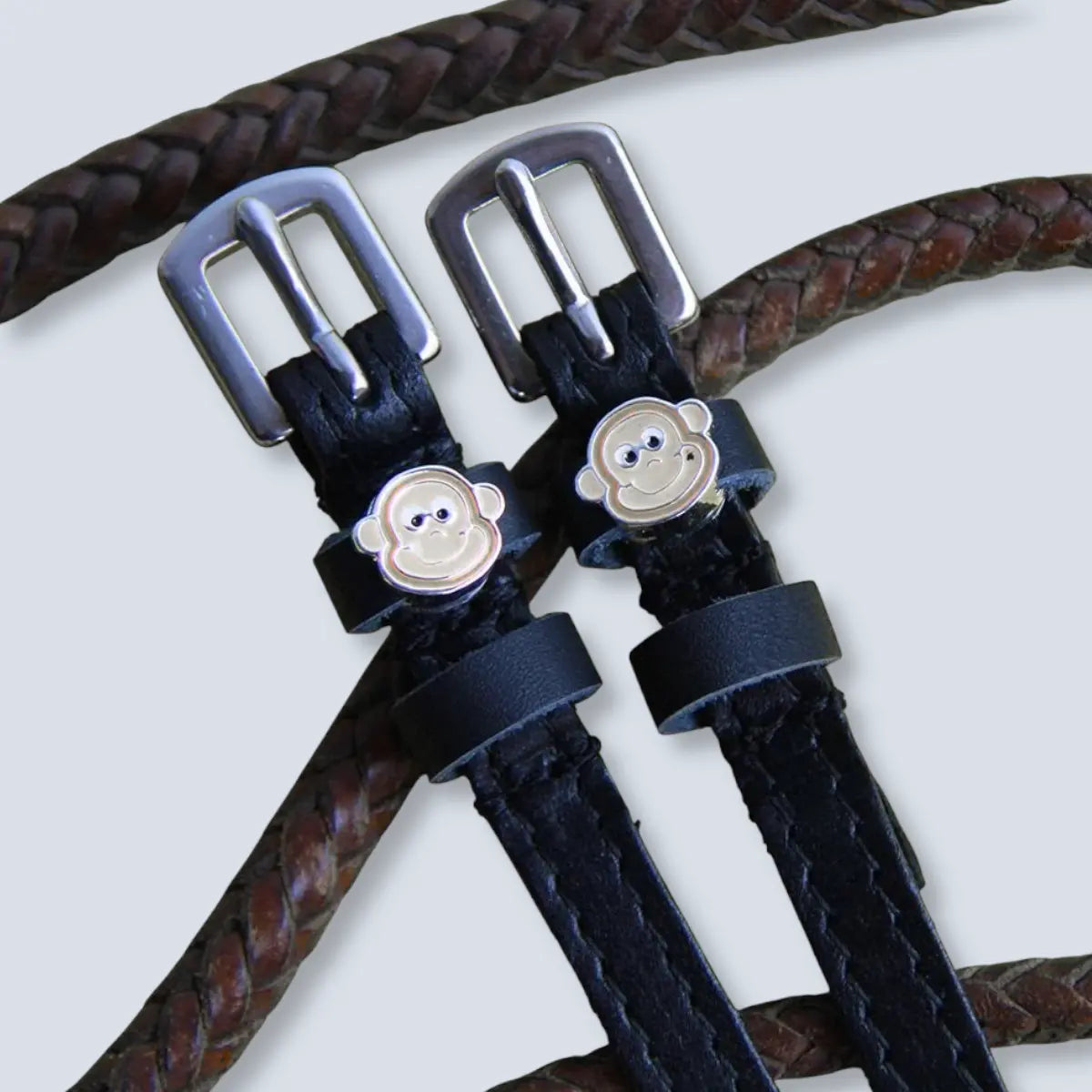 Dreamers & Schemers Monkey Faces Spur Straps