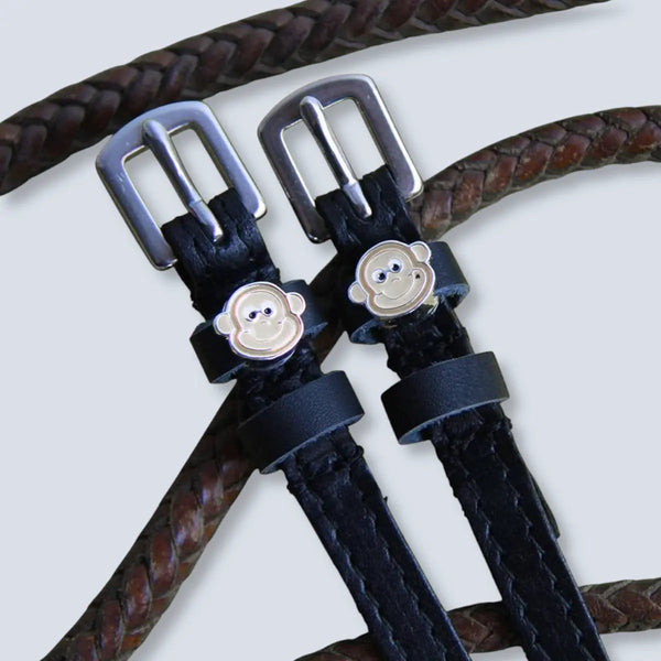 Dreamers & Schemers Monkey Faces Spur Straps