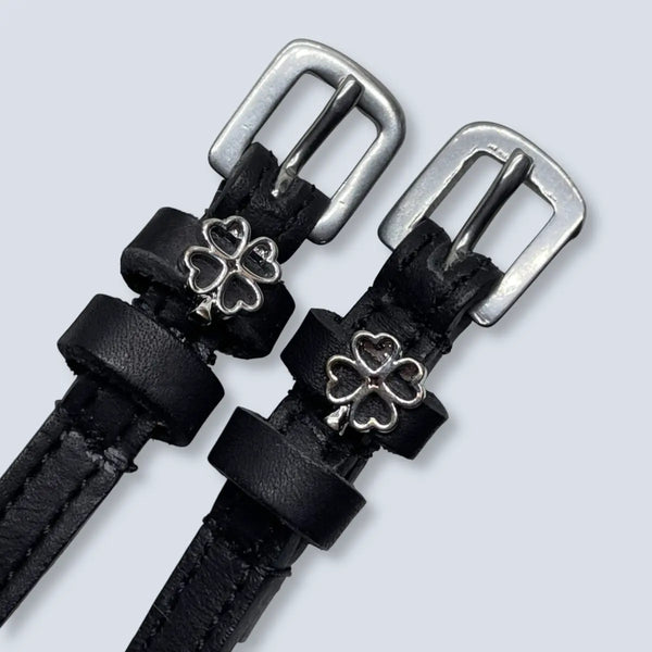 Dreamers & Schemers Silver Outline Clover Spur Straps