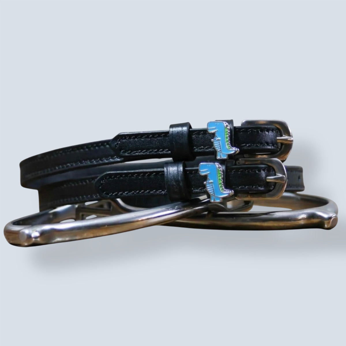 Dreamers & Schemers Blue Dino Spur Straps-3