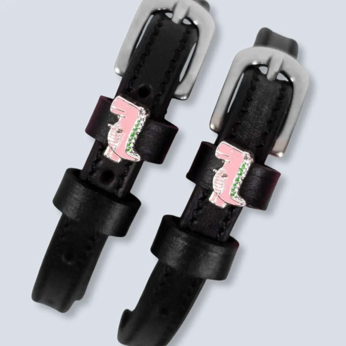 Dreamers & Schemers Pink Dinosaur Spur Straps