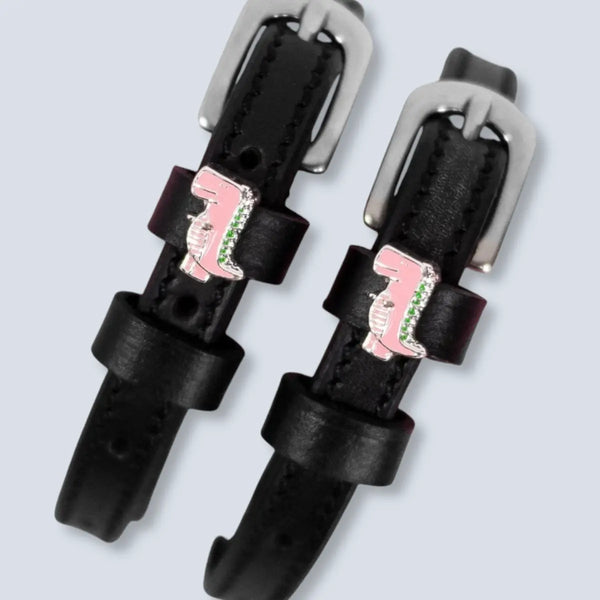 Dreamers & Schemers Pink Dinosaur Spur Straps