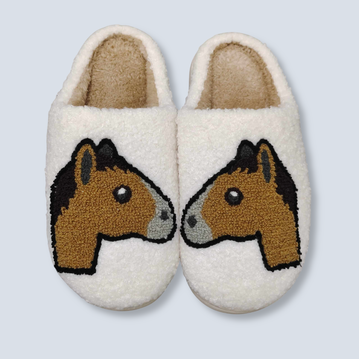 Dreamers & Schemers Horse Head Emoji Slipper-3