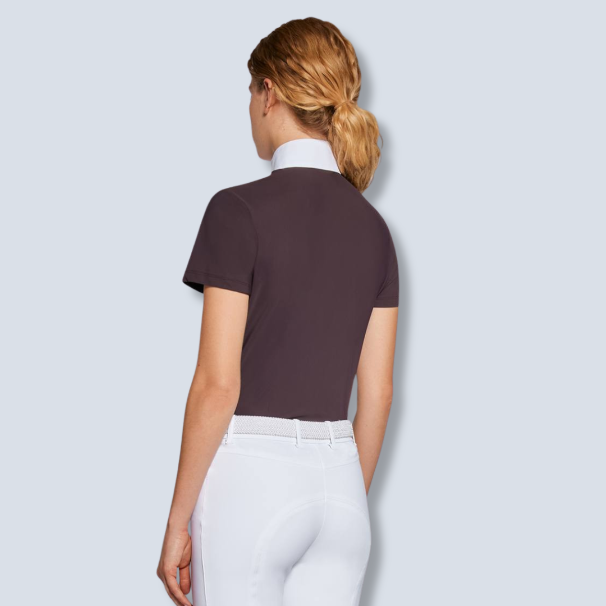 Cavalleria Toscana Jersey  Short Sleeve Competition shirt with Poplin Bib-2