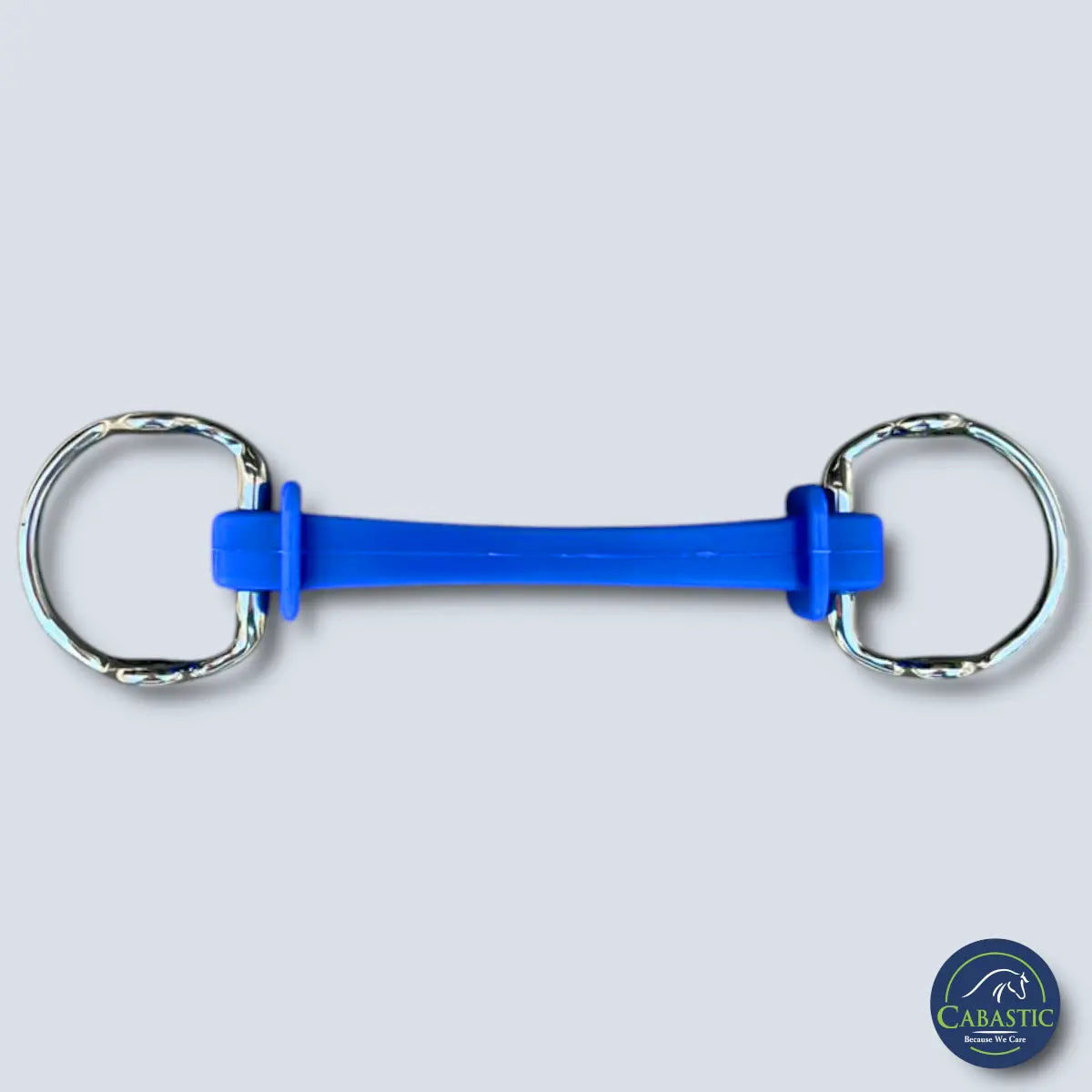 Cabastic Siloflex Eggbut Snaffle Gag with Flexible Mouth - 13.5