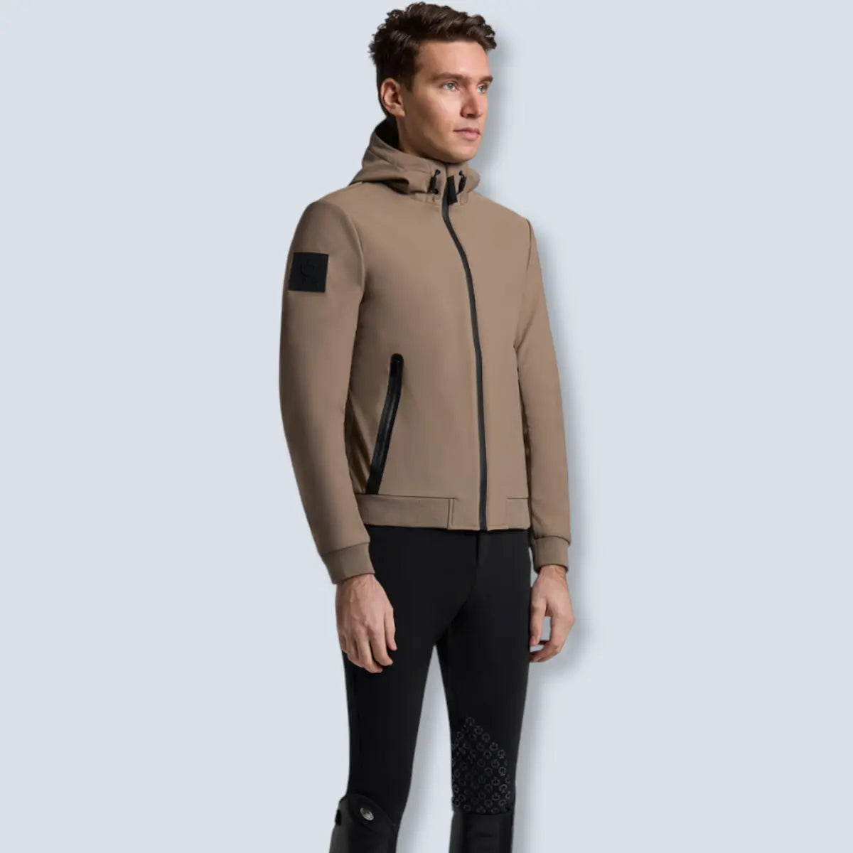 Cavalleria Toscana Men’s Thermal Hooded Performance Softshell