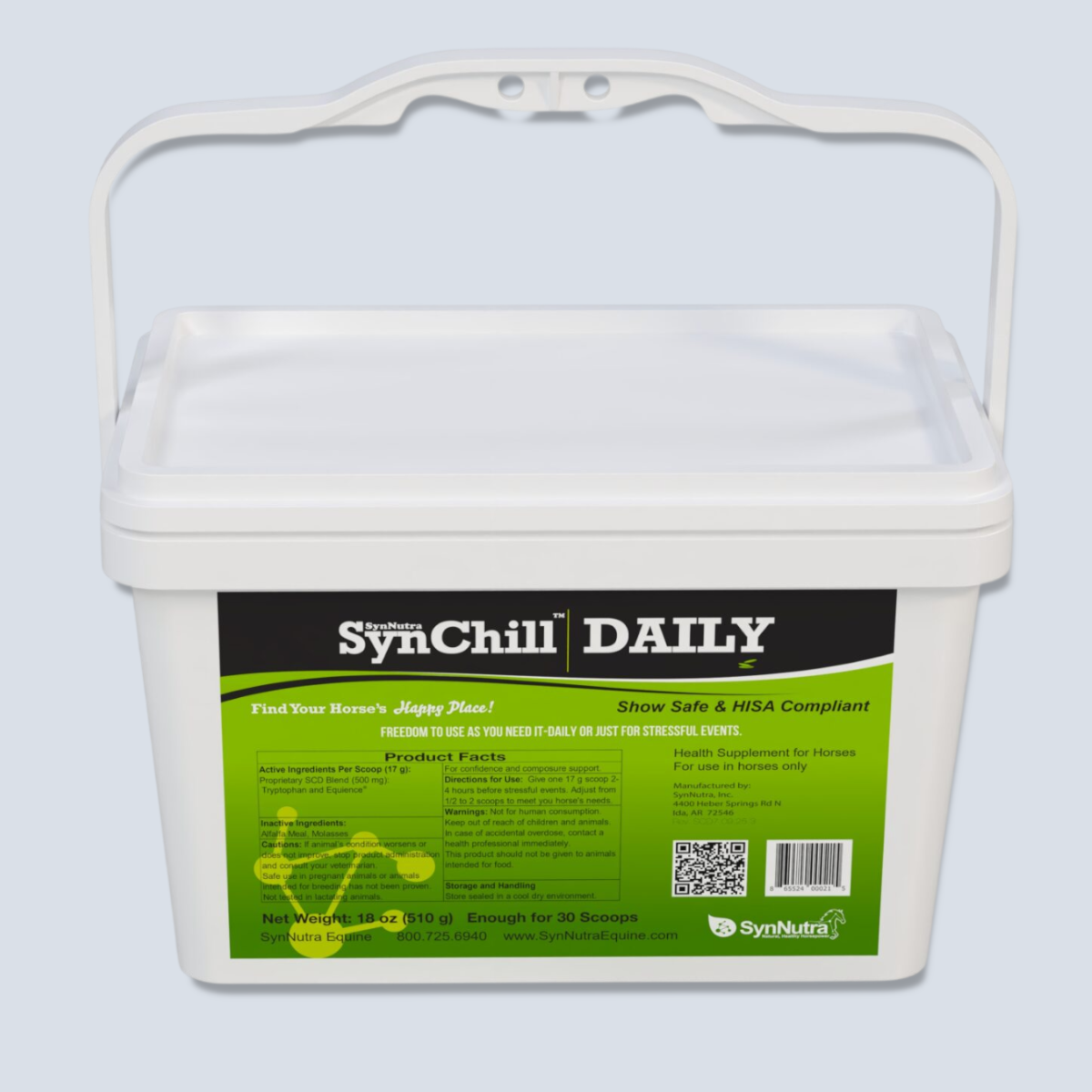 SynNutra SynChill Daily – Horse Confidence Support Supplement