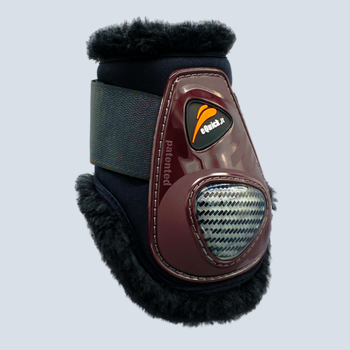 eQuick eCarbon Shock Velcro Fluffy Hind Boot-2