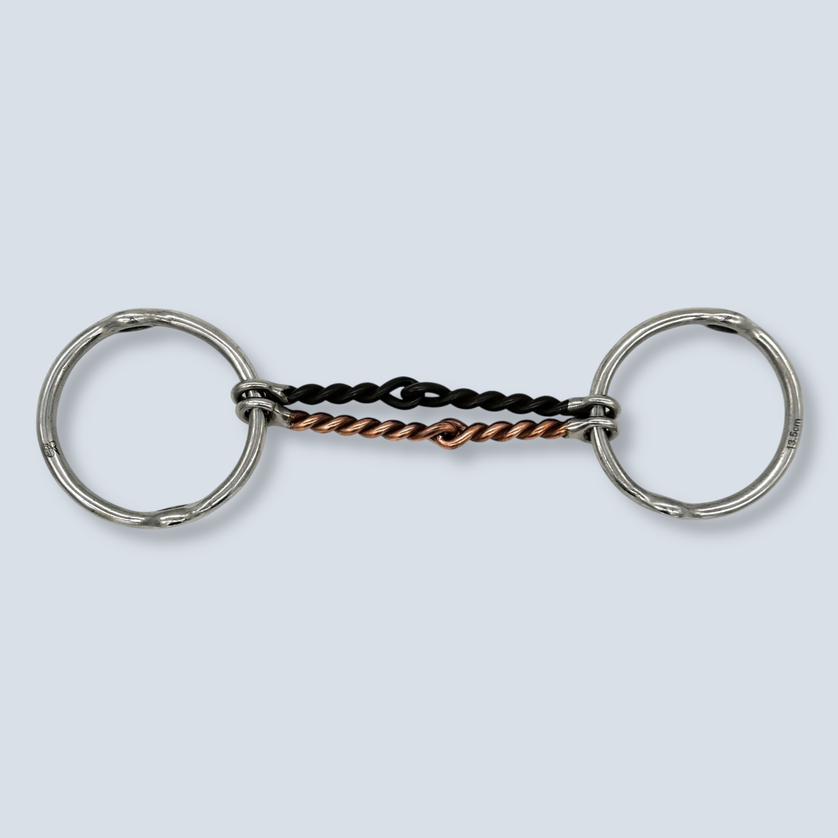 Gag Ring Twist Double Mouth Copper & Sweet Iron Ring 13.5cm-1