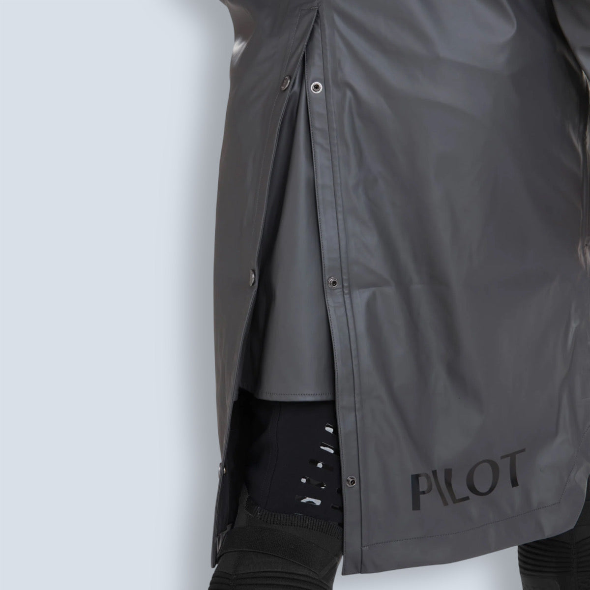 Horse Pilot Men's Long Raintech Rain Jacket-4