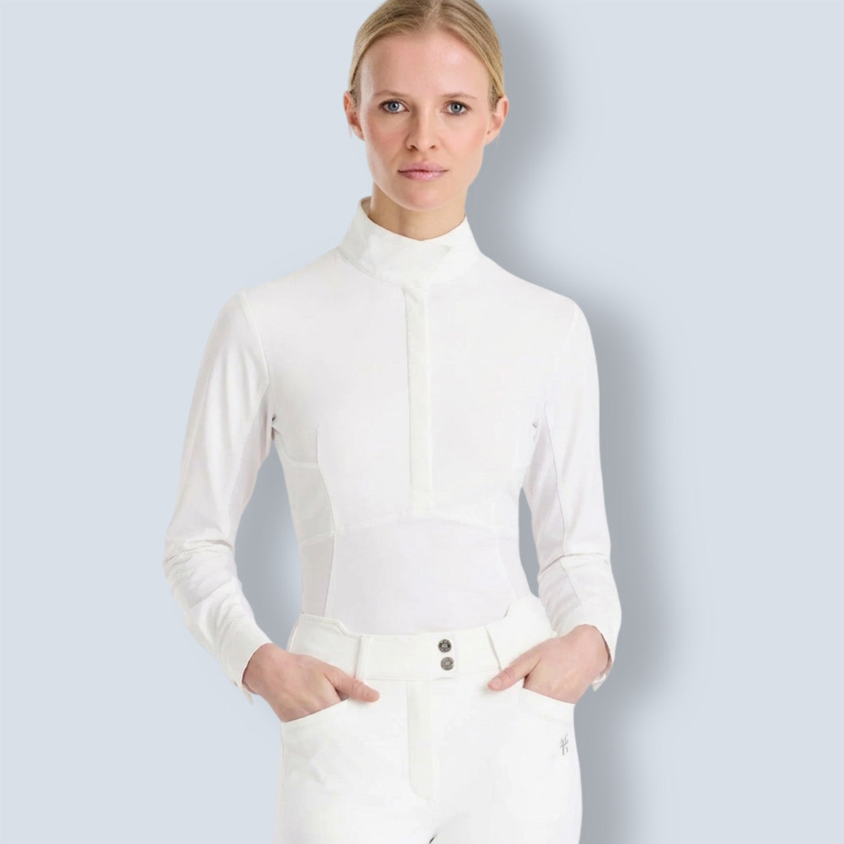 Horse Pilot Women’s Monica Long Sleeve Show Shirt-12