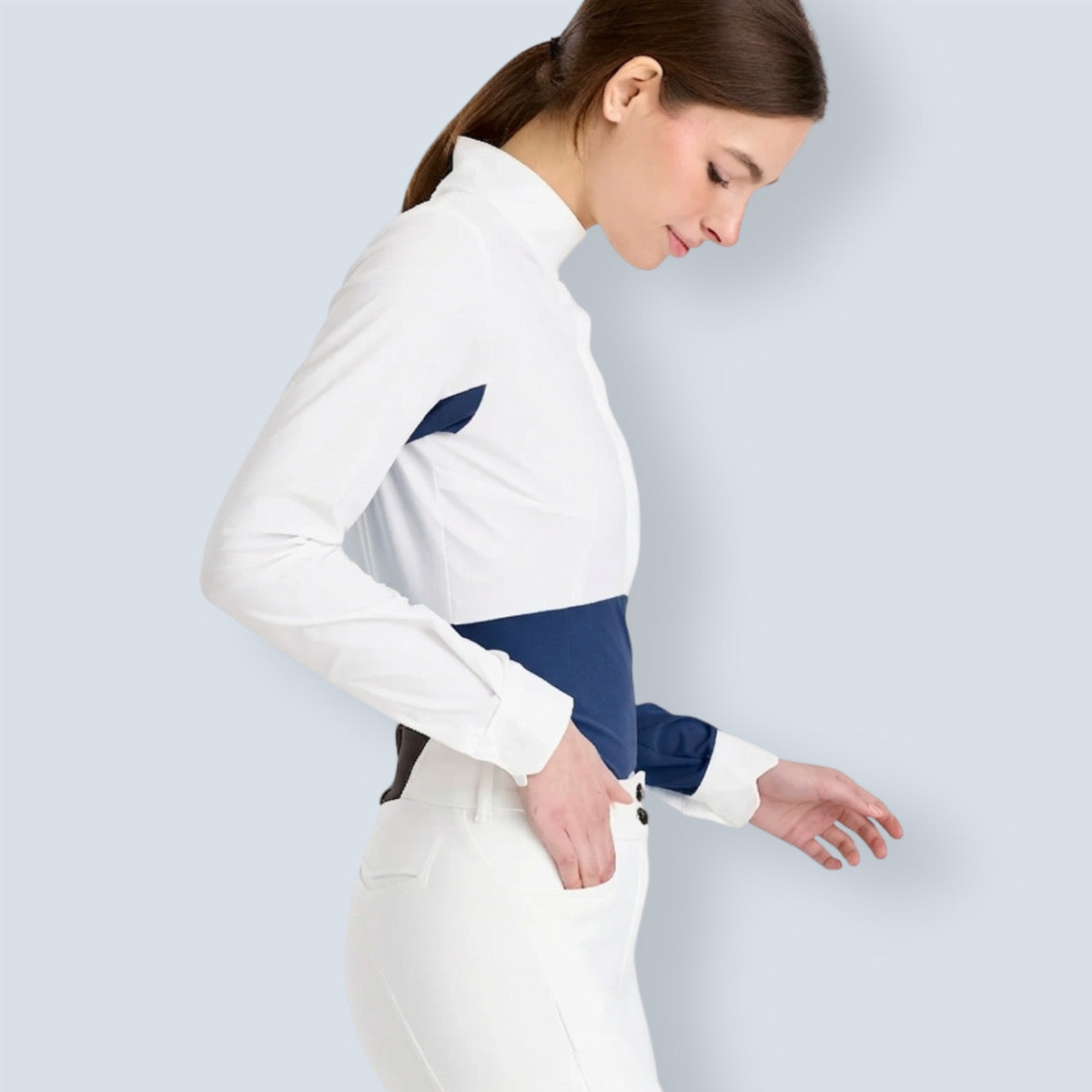 Horse Pilot Women’s Monica Long Sleeve Show Shirt-8