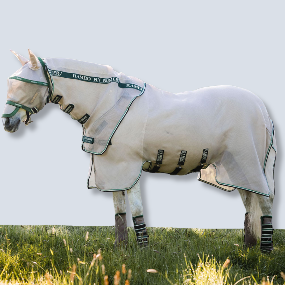 Horseware Rambo Flybuster Vamoose with No-Fly Zone Fly Sheet-1