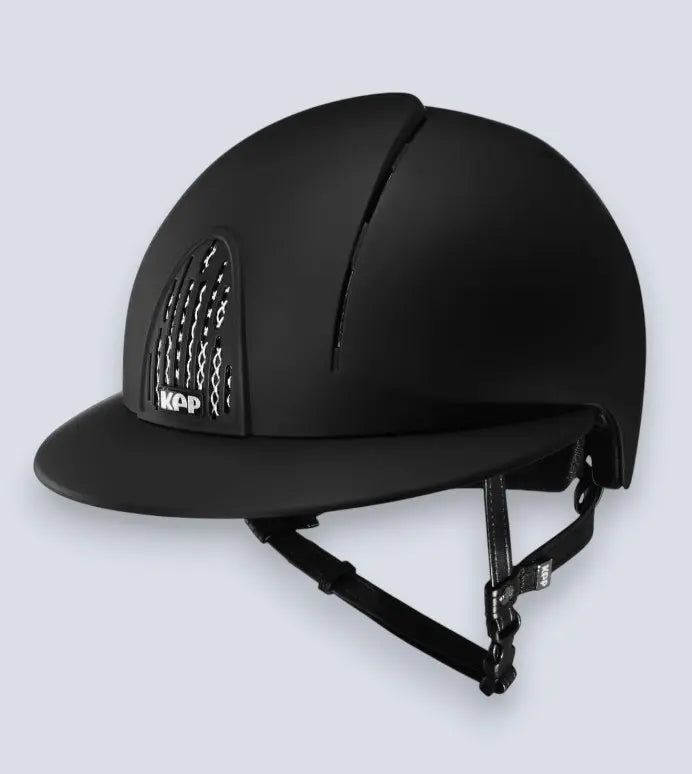 KEP Smart Textile Black Polo Peak Helmet